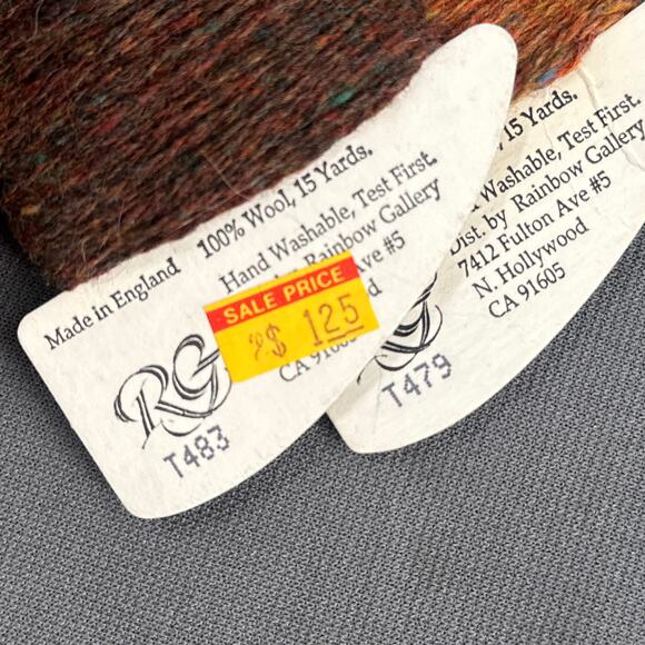 VTG Rainbow Gallery Tweedie 18 Wool Yarn Lot 34 Skeins England Needlepoint Craft - Picture 13 of 16